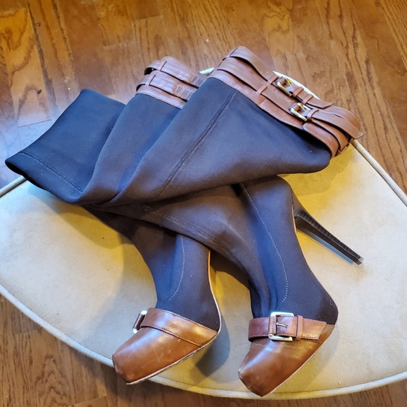 REPORT SIGNATURE Brown Over-the-Knee Boots - Picture 4 of 5